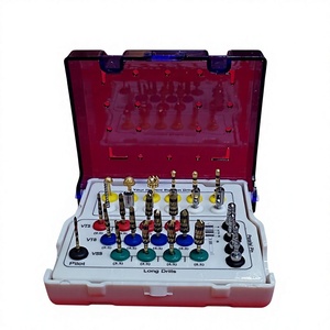 Kit de chirurgie implantaire dentaire complet, ensemble d'instruments de perçage et de pose réutilisables, autoclavables, CE - Product Image 1