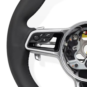 Volante de Cuero Personalizado Retrofit para Boxster Taycan <span class=keywords><strong>Carrera</strong></span> <span class=keywords><strong>GT</strong></span> 912 914 918 <span class=keywords><strong>924</strong></span> 928 930 959 968 - Product Image 4