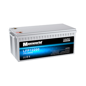 Batterie au lithium fer phosphate rechargeable de qualité supérieure 12V 200Ah, pack de batteries au lithium ionique chauffé de qualité supérieure - Product Image 1