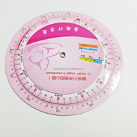 Calculateur de date de naissance et de gestation en plastique avec logo personnalisable, couleur au choix, 14x14cm, pour estimer le poids fœtal