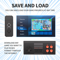 Mini console de jeux 8 bits, système de divertissement, sortie TV 4K HD, sans fil 2.4g, consoles de jeux vidéo rétro, 818 mini jeux, stick Y-1U