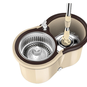 Stainless Steel Floor Cleaning Adjustable Rotating <b>Microfiber</b> Spinning <b>Mops</b> 360 Degree Rotatable Magic Bucket Set Self-Wringer - Product Image 1