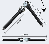 Soporte de Brazo Mágico Giratorio de Aluminio de Alta Resistencia, 180°, Carga de 2 kg, Rosca de 1/4, para Monitor de Campo, Luz LED, Cámara de Acción