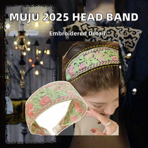 Diadema Bordada de Alta Calidad para Mujer, Accesorio para el Cabello con Tela Floral, para Bodas, Fiestas, Oficina y Estilo Casual, en Venta - Product Image 2