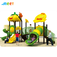 Équipement de jeu d'extérieur pour enfants, toboggan combiné en plastique MT-LY007
