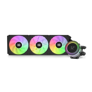 Liquido <span class=keywords><strong>Cpu</strong></span> Cooler 360mm raffreddamento ad acqua PC radiatore Argb case ventola schermo LCD con <span class=keywords><strong>Display</strong></span> Baidi360 <span class=keywords><strong>Display</strong></span> digitale bianco - Product Image 3