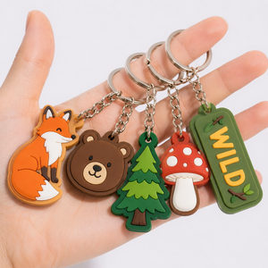 <b>Top</b> Quality Custom <b>PVC</b> Rubber Key Chains with Quick Link for Charity Fundraising Events - Product Image 2
