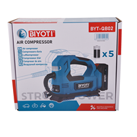 Pompe à air électrique portable BYT-QB02 réglable pour gonflage de pneus de voiture et usage domestique