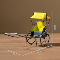 Petit Avion Vintage Moto Rickshaw Modèle de Voiture Décoration Ornements Décoration de Chambre