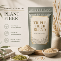 Poudre de fibres brutes bio de 15 graines germinées 300g, sans ballonnements, pour l'intestin sensible, complément bien-être intestinal, fabrication OEM