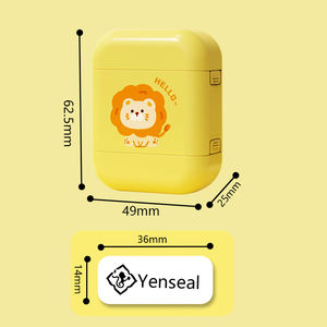 Prêt à expédier <span class=keywords><strong>tampon</strong></span> personnalisé gros dessin animé sceau en plastique timbre <span class=keywords><strong>nom</strong></span> timbre avec logo - Product Image 5