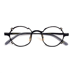 Monturas de anteojos de titanio ligeras de alta calidad de lujo <span class=keywords><strong>para</strong></span> hombre y mujer, diseño de patrón sólido, gafas graduadas <span class=keywords><strong>para</strong></span> hombre y mujer - Product Image 1