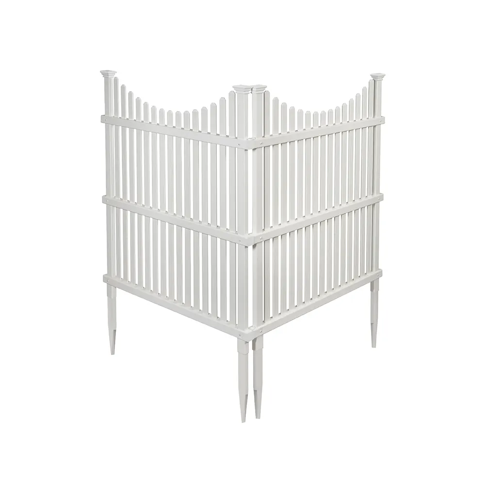 White Plastic PVC Fencing Trellis & Gates-Eco-Friendly Easy Installation UV Proof with Post & Gate Vinyl Picket Fence