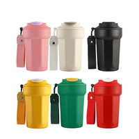 Prêt à expédier 450ml tasse à café en acier inoxydable tasse à eau sous vide thermique sans BPA avec corde de transport