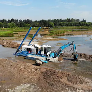 JuLong Drague de sable/rivière multifonction amphibie de haute qualité pour la remise en état de la rivière