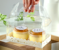 5oz 145ml Japanse voedselveilige PP wegwerp puddingbekers met deksels, hittebestendig, blanco logo voor cake en snoep