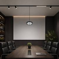 Luminaire suspendu en nid d'abeille moderne, lampe de plafond LED 48V pour salon, éclairage ambiant chaud