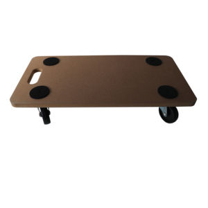 Chariot à roulettes en MDF avec 4 roulettes en PP noires de 3 pouces, 4 patins ronds antidérapants en EVA - Product Image 4