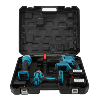 Ensemble d'outils multifonctions sans fil 21V 4Ah avec perceuse, meuleuse d'angle, marteau et clés, couple de 320 N.m, 8000 tr/min, coffret robuste