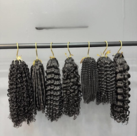 Cheveux brésiliens naturels, tresses bohèmes à ondulations profondes, cheveux humains en vrac pour tressage, ondulations bouclées effet eau, sans trame, tresses sans nœuds, extensions capillaires