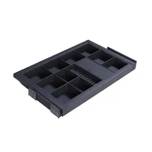 Jewelry Boxes Soft Close Function For Cloakroom Wardrobe Accessories Flannel High-end Drawer Sorting Box