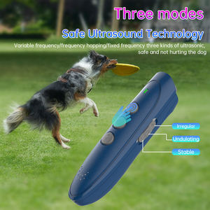 Repelente Electrónico para Perros, Dispositivo Ultrasónico LED Antiladridos, Funciona con Batería, Dispositivo de Entrenamiento Canino Ultrasónico - Product Image 3