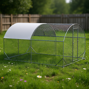 Gallinero con Entrada, 10x13 pies, en Forma de Domo, de Acero Inoxidable, Jaula para Aves de Corral, Caseta para Gallinas, Recinto para Patio Trasero o Granja - Product Image 2