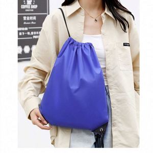 Custom Print Logo Gift Waterproof Draw String Nylon Oxford Polyester Swimming <b>Backpack</b> Outdoor Gym Sport Drawstring Bag - Product Image 6