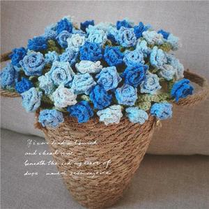 Kit de <span class=keywords><strong>crochet</strong></span> pour bouquet de roses pointues, matériel de bricolage en fil, ensemble de matériel artisanal, cadeau de tricot fait main pour débutants, Saint-Valentin, Fête des Mères - Product Image 5
