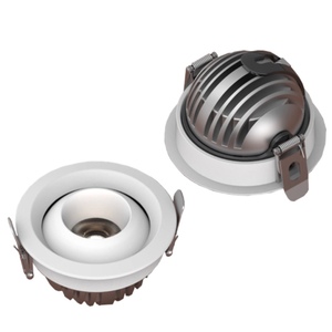 Plafonnier LED COB 8W en aluminium blanc pour usine, <span class=keywords><strong>spot</strong></span> encastré <span class=keywords><strong>orientable</strong></span> AC110V AC220V pour éclairage - Product Image 3