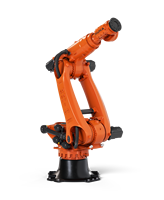Bras robotisé industriel à charge lourde KUKA KR 640 R2800-2, capacité de charge de 640 kg, portée de 2800 mm, pour l'automatisation et la manutention des matériaux