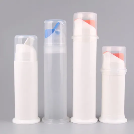 Contenedor de pasta de dientes de plástico, botella de tubo de pasta de dientes sin aire de alta calidad, 60ml, 120ml
