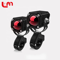 Phares de moto à LED Angel Eye 12V 12W, projecteurs de moto, feux antibrouillard, lampe de conduite, clignotant stroboscopique