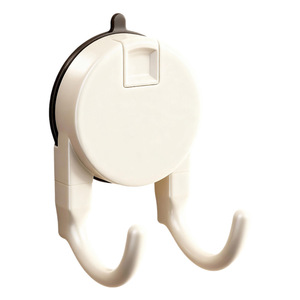 Suction Cup Double <b>Hook</b> Wall Mounted Punch Free Strong Adhesive For Bathroom <b>Kitchen</b> Toilet Clothing Organizer - Product Image 3