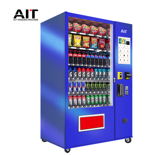 Large Combination Vending Machines for Beverages and Snacks for Gas Stations Schools Offices with SDK Function