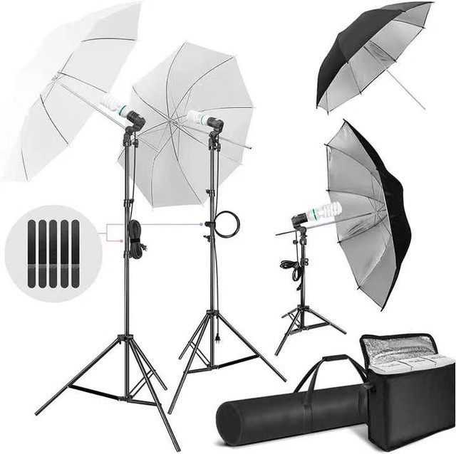 Photography Lighting Kit Studio Equipment Full Studio Background Portable Photography Soft Box Light Kit