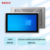Panel PC Industrial de 10.1, 12.1 y 21 Pulgadas con Pantalla Táctil LCD, Computadora Todo en Uno con Entrada de Alimentación de CC de 12V, Panel Frontal con Protección IP65 a Prueba de Agua