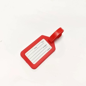 Étiquette de bagage légère anti-perte avec porte-adresse, accessoire de voyage écologique, porte-clés en PVC souple pour voyage aérien - Product Image 3