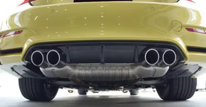 Diffuseur arrière OEM en fibre de carbone sèche pour <span class=keywords><strong>BMW</strong></span> F80 M3 F82 F83 M4 2014-2020 Découpes pour crochet de remorquage Nouveau - Product Image 2