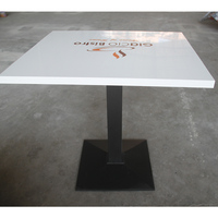 Ensemble de table à manger de luxe en Corian massif avec 6 chaises, design moderne, pour usage hôtelier
