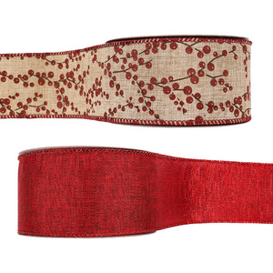 Nhà Sản Xuất Giáng Sinh Vui Vẻ Thủ Công Mỹ Nghệ Trang Trí Nội Thất Băng DIY Gói Quà Tặng Gói Tùy Chỉnh Dây Cạnh Ribbon - Product Image 4