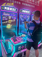 Machine de jeu d'arcade à monnayeur ACS, simulateur vidéo de tir à 3 pistolets Top Gun, écran LCD HD 85 pouces, pour deux joueurs, en métal