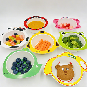 Vajilla y Artículos de Regalo para Niños, Juego de <span class=keywords><strong>Tazones</strong></span> de Melamina con Lindos Personajes de Animales para Fiestas y Picnics - Product Image 1