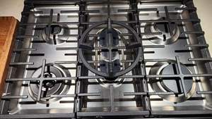 Anneau de wok en fonte MCAMPAS, anneau de brûleur antidérapant pour camping-car, compatible Samsung, <span class=keywords><strong>Kitchenaid</strong></span>, LG, Whirlpool, Kenmore, cuisinières à gaz - Product Image 2