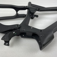 Cadre de vélo électrique Hongfu entièrement en carbone 29ER VTT cadre de vélo à suspension complète VTT électrique FS