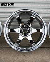 Rines EVOR Forjados de Aleación Personalizados de Lujo Cromados para Autos de Carreras 5X112 de 15 a 26 Pulgadas, 5X114.3 5x127 para Chevy Nismo BMW