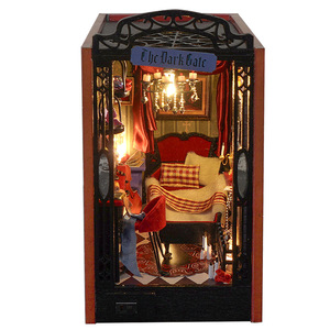DIY Cabane TL9 Vampire Diaries, Maison de poupée 3D créative en bois <span class=keywords><strong>à</strong></span> assembler soi-même, Meubles, Support de livre, Modèle décoratif, Cadeau - Product Image 1