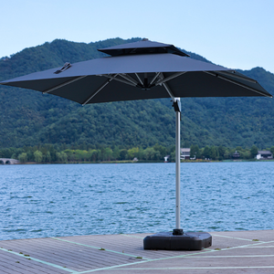 Marco de aluminio de alta resistencia, paraguas impermeable plegable para Patio, Playa Grande en voladizo, comedor al aire libre, patio, <span class=keywords><strong>Hotel</strong></span>, Parque - Product Image 6