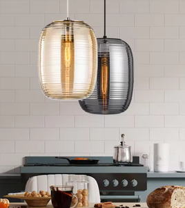 Lámpara colgante de cristal barata vendida caliente de la iluminación del celo para la luz colgante de cristal del coñac del comedor - Product Image 6