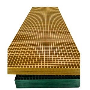 FRP GRP צורם פיברגלס רצפת גריל סיבי זכוכית מחוזק פלסטיק יצוק גריל - Product Image 4